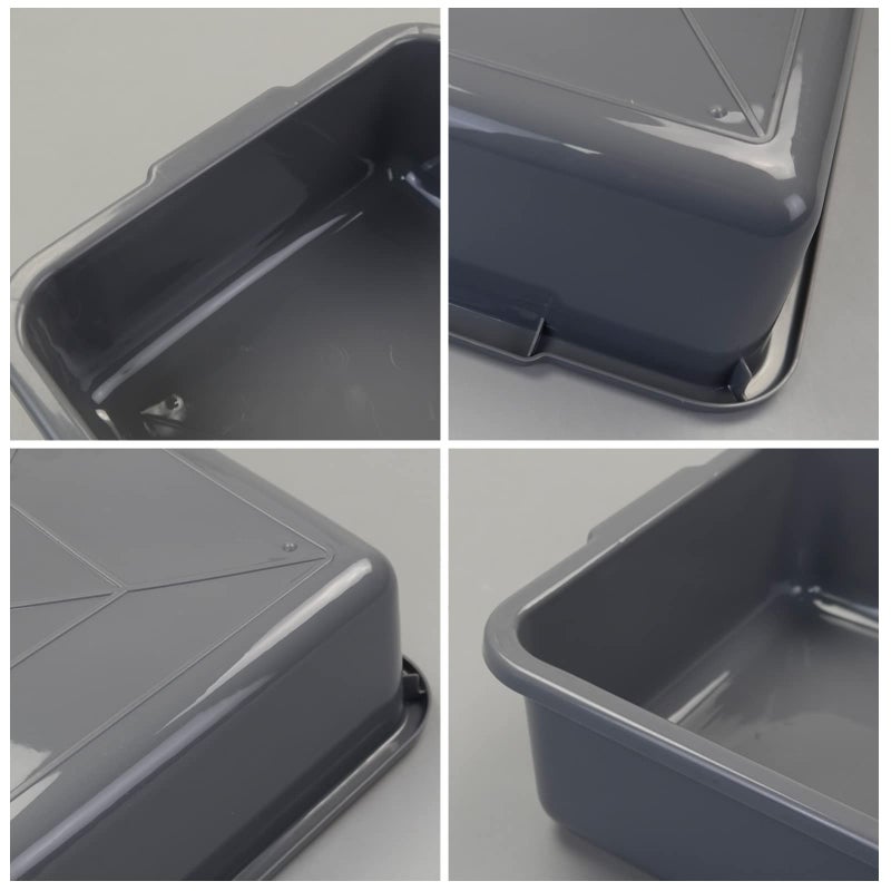Kekow 4-Pack 8 L Commercial Box Tub, Small Plastic Bus Box - Image 3